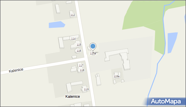 Kalenice, Kalenice, 115a, mapa Kalenice