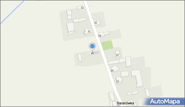 Kalenice, Kalenice, 86, mapa Kalenice