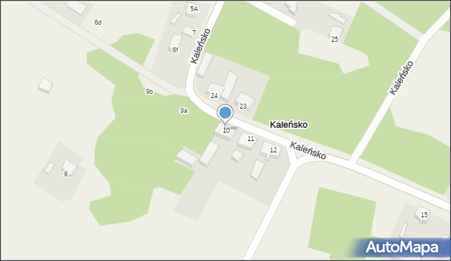 Kaleńsko, Kaleńsko, 10, mapa Kaleńsko