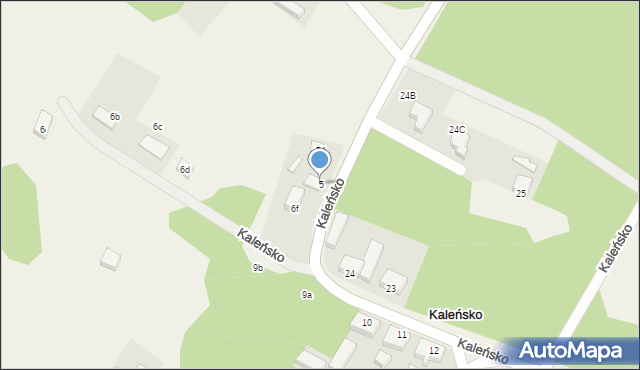 Kaleńsko, Kaleńsko, 5, mapa Kaleńsko