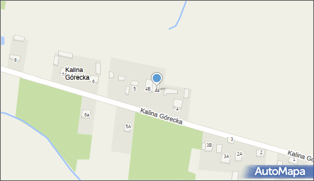 Kalina Górecka, Kalina Górecka, 4a, mapa Kalina Górecka