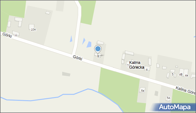 Kalina Górecka, Kalina Górecka, 8, mapa Kalina Górecka
