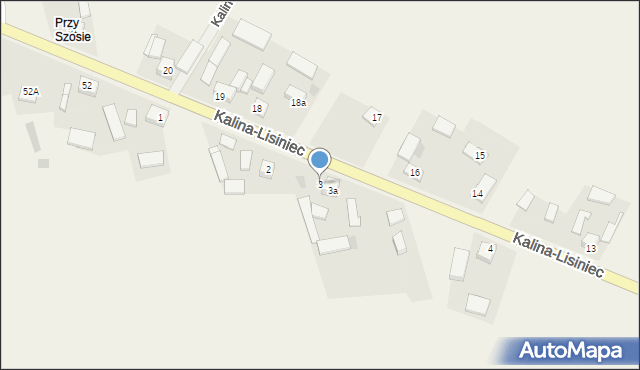 Kalina-Lisiniec, Kalina-Lisiniec, 3, mapa Kalina-Lisiniec