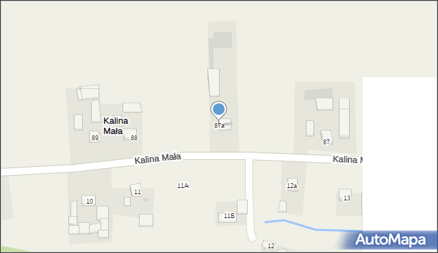 Kalina Mała, Kalina Mała, 87a, mapa Kalina Mała