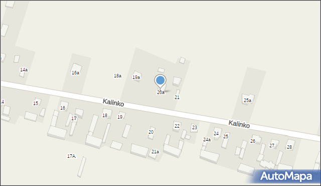 Kalinko, Kalinko, 20a, mapa Kalinko