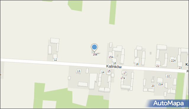 Kalinków, Kalinków, 14a, mapa Kalinków