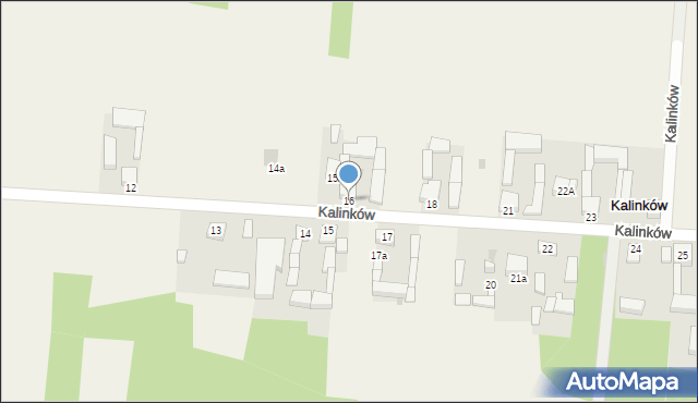 Kalinków, Kalinków, 16, mapa Kalinków