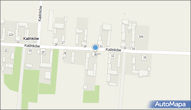 Kalinków, Kalinków, 30, mapa Kalinków