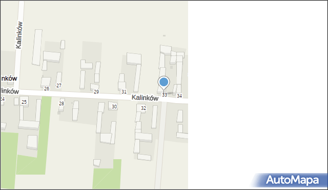 Kalinków, Kalinków, 33, mapa Kalinków