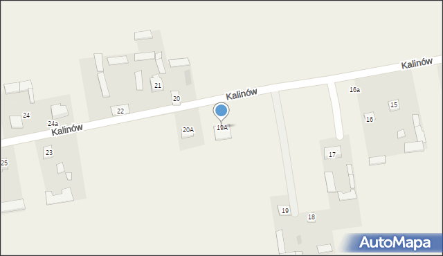 Kalinów, Kalinów, 19A, mapa Kalinów