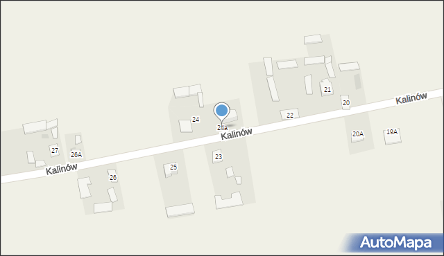 Kalinów, Kalinów, 24a, mapa Kalinów