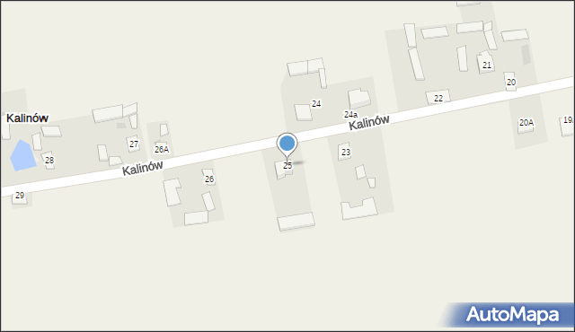Kalinów, Kalinów, 25, mapa Kalinów