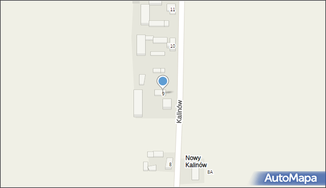 Kalinów, Kalinów, 9, mapa Kalinów