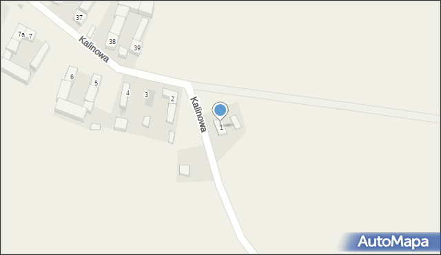 Kalinowa, Kalinowa, 1, mapa Kalinowa