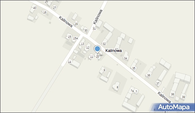 Kalinowa, Kalinowa, 10, mapa Kalinowa