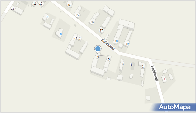 Kalinowa, Kalinowa, 6, mapa Kalinowa