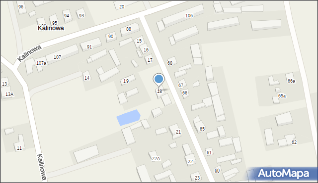 Kalinowa, Kalinowa, 18, mapa Kalinowa