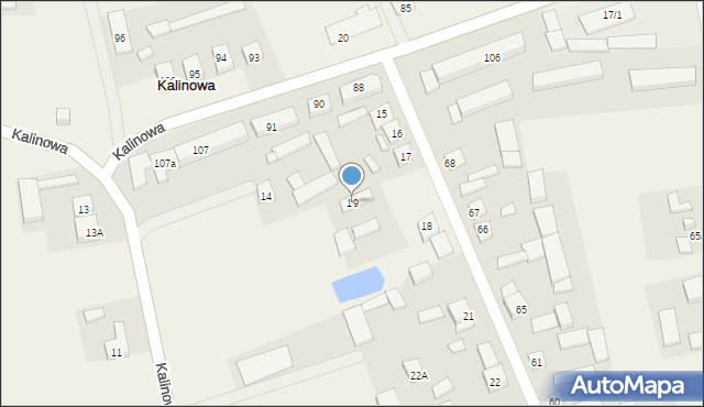 Kalinowa, Kalinowa, 19, mapa Kalinowa