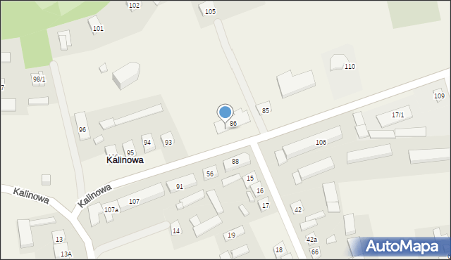 Kalinowa, Kalinowa, 20, mapa Kalinowa