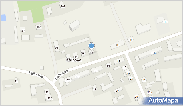 Kalinowa, Kalinowa, 93, mapa Kalinowa
