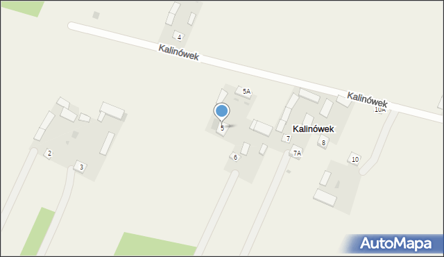 Kalinówek, Kalinówek, 5, mapa Kalinówek