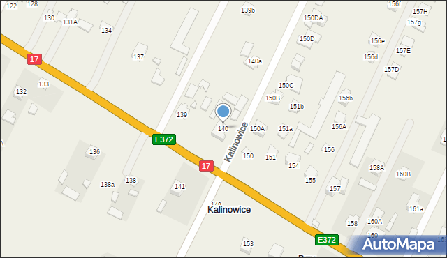 Kalinowice, Kalinowice, 140, mapa Kalinowice