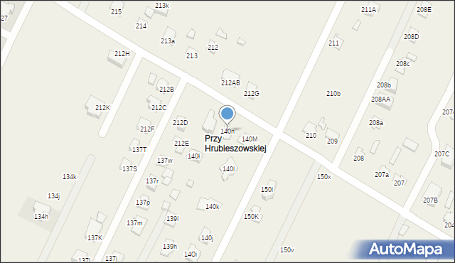 Kalinowice, Kalinowice, 140n, mapa Kalinowice