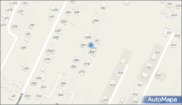 Kalinowice, Kalinowice, 157g, mapa Kalinowice