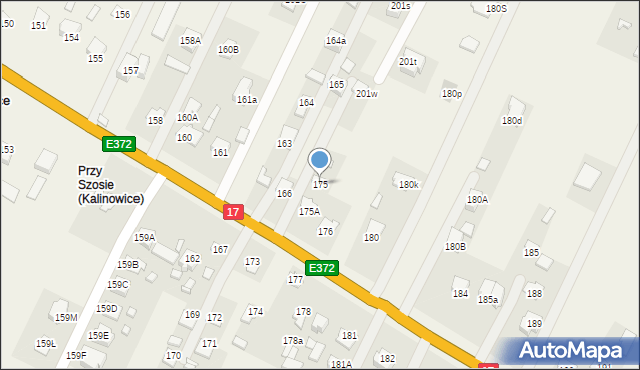 Kalinowice, Kalinowice, 175, mapa Kalinowice