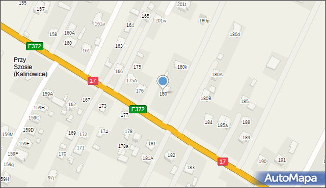 Kalinowice, Kalinowice, 180, mapa Kalinowice