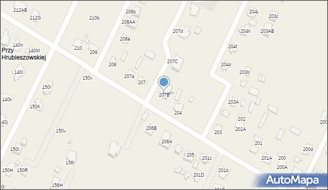 Kalinowice, Kalinowice, 207B, mapa Kalinowice