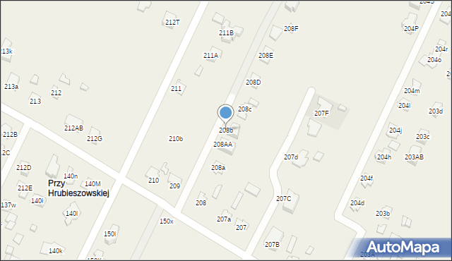 Kalinowice, Kalinowice, 208b, mapa Kalinowice