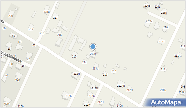 Kalinowice, Kalinowice, 213k, mapa Kalinowice