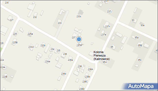 Kalinowice, Kalinowice, 237A, mapa Kalinowice