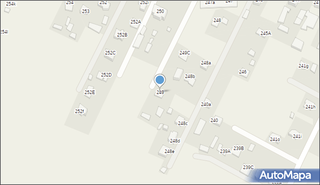 Kalinowice, Kalinowice, 249, mapa Kalinowice