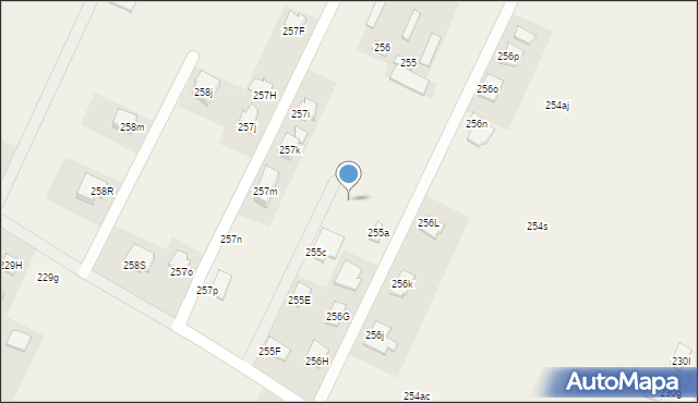 Kalinowice, Kalinowice, 255b, mapa Kalinowice