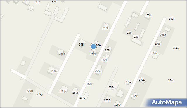 Kalinowice, Kalinowice, 257j, mapa Kalinowice
