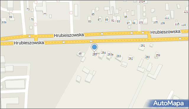 Kalinowice, Kalinowice, 265, mapa Kalinowice