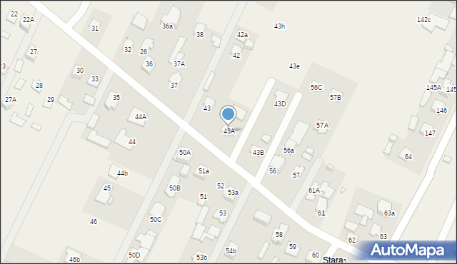Kalinowice, Kalinowice, 43A, mapa Kalinowice