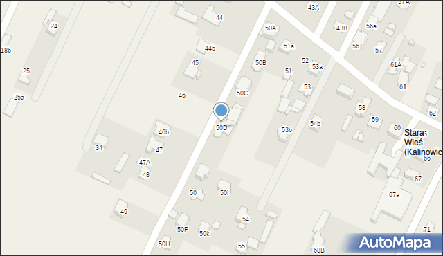 Kalinowice, Kalinowice, 50D, mapa Kalinowice