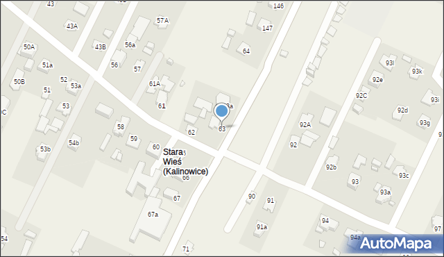 Kalinowice, Kalinowice, 63, mapa Kalinowice