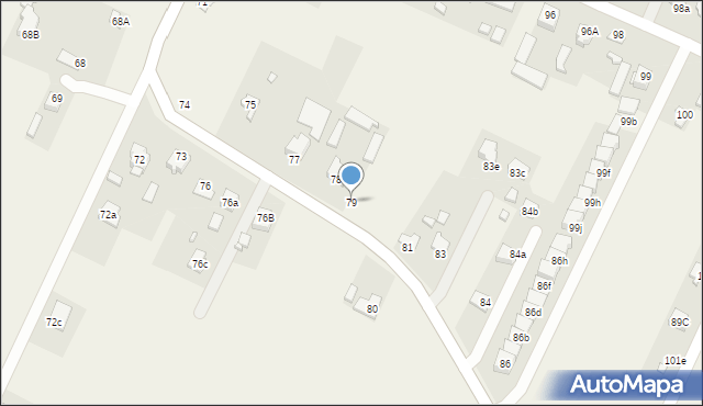 Kalinowice, Kalinowice, 79, mapa Kalinowice