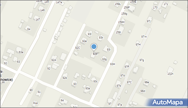 Kalinowice, Kalinowice, 93j, mapa Kalinowice