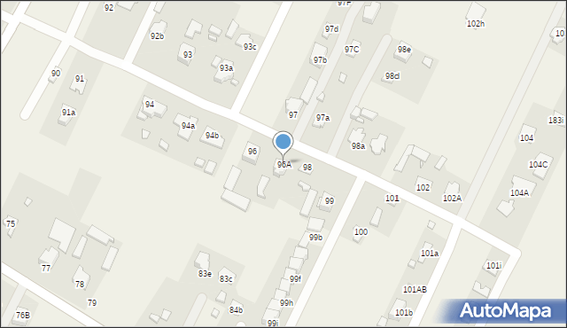 Kalinowice, Kalinowice, 96A, mapa Kalinowice