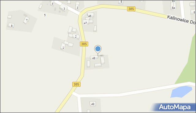 Kalinowice Dolne, Kalinowice Dolne, 48a, mapa Kalinowice Dolne