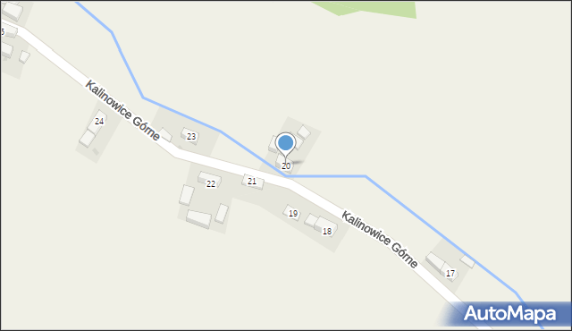 Kalinowice Górne, Kalinowice Górne, 20, mapa Kalinowice Górne