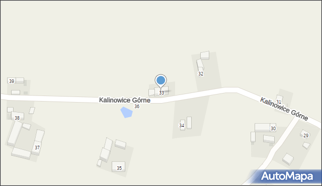 Kalinowice Górne, Kalinowice Górne, 33, mapa Kalinowice Górne