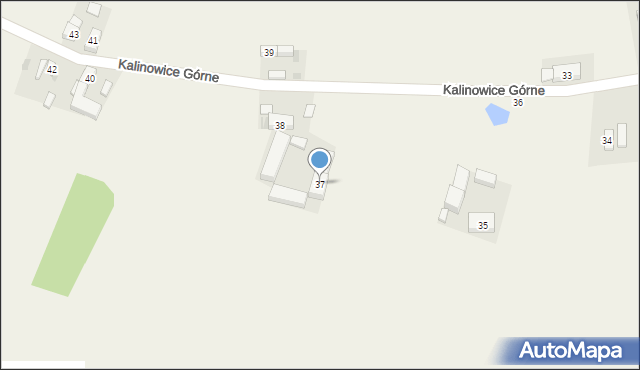 Kalinowice Górne, Kalinowice Górne, 37, mapa Kalinowice Górne
