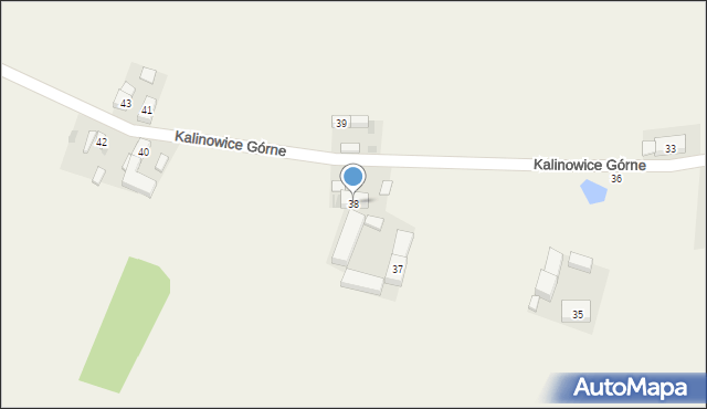 Kalinowice Górne, Kalinowice Górne, 38, mapa Kalinowice Górne