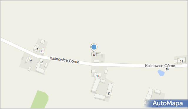 Kalinowice Górne, Kalinowice Górne, 39, mapa Kalinowice Górne